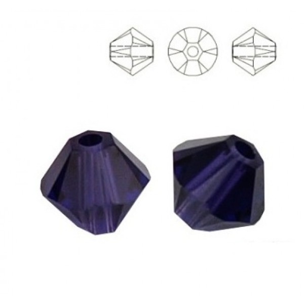 SWAROVSKI 5328 Bicone 3mm Purple Velvet (x10)