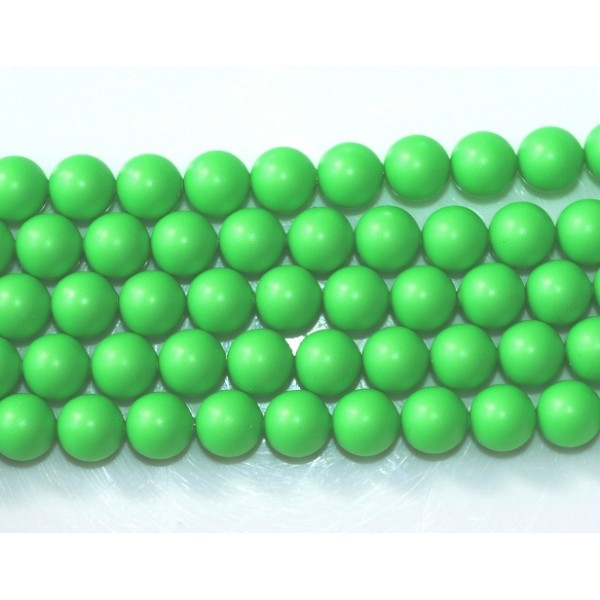 Crystal Neon Green Pearl 8mm (001 771) (x10)