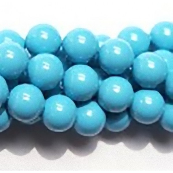 Crystal Turquoise Pearl 6mm (001 709) (x10)
