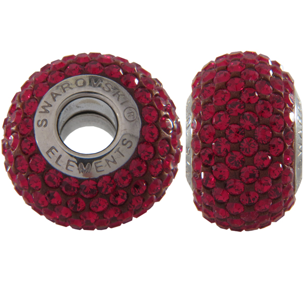 SWAROVSKI BeCharmed Pave Bead Siam (208) (x1)