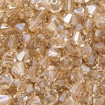 SWAROVSKI 5328 Bicone 8mm Crystal Golden Shadow (x1)