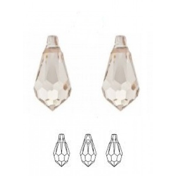SWAROVSKI 6000 Teardrop Pendant 11x5.5mm Light Silk (x1)