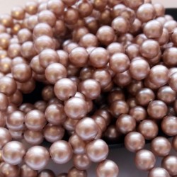 Crystal (001) Powder Almond Pearl 8mm (305) (x10)