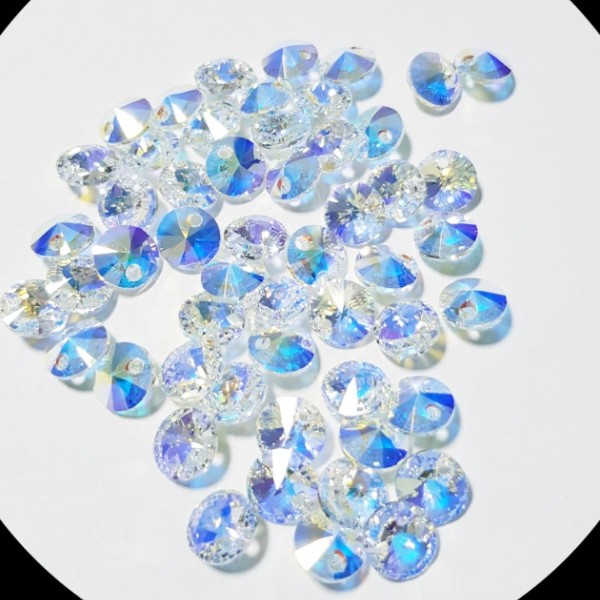 6428 MM 8,0 Crystal AB SWAROVSKI Rivoli Pendant Xilion (x1)