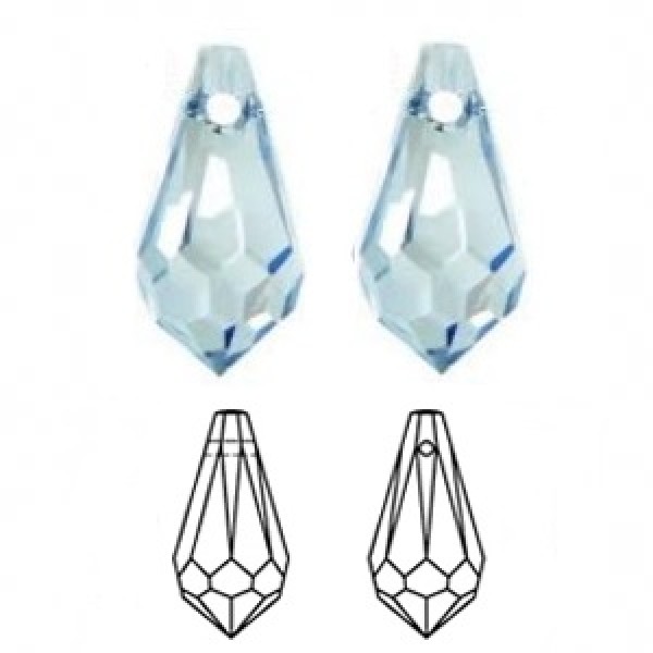 SWAROVSKI 6000 Teardrop Pendant 11x5.5mm Crystal Blue Shade (x1)