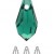 SWAROVSKI 6000 Teardrop Pendant 11x5.5mm  Emerald (x1)