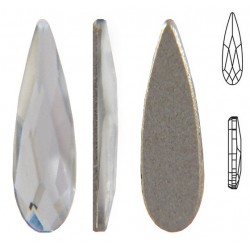 SWAROVSKI 2304 Raindrop Flat Back 6x1.7mm Crystal (001) F (x1)