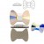 2858 Bow Tie Flat Back 6x4.5mm Crystal AB (001 AB) F (x1)