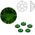 Dark Moss Green F ss9 SWAROVSKI 2058 Xilion Rose Flat Back Non-Hotfix (x10)