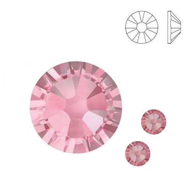 Light Rose F ss40 SWAROVSKI 2058 Xilion Rose Flat Back Non-Hotfix (x1)