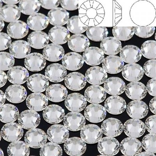Crystal F ss7 SWAROVSKI 2058 Xilion Rose Flat Back Non-Hotfix (x10)