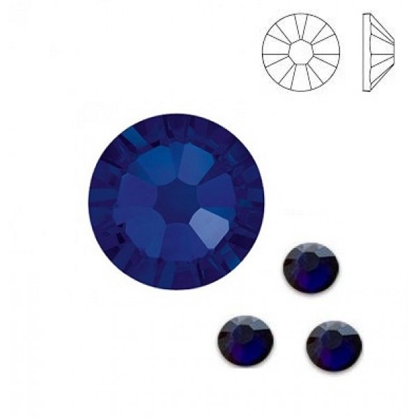 Dark Indigo F ss30 SWAROVSKI 2058 Xilion Rose Flat Back Non-Hotfix (x1)