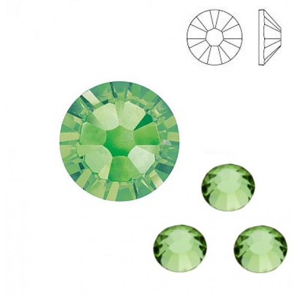 Peridot F ss9 SWAROVSKI 2058 Xilion Rose Flat Back Non-Hotfix (x10)