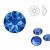 Sapphire F ss20 SWAROVSKI 2088 Xirius Rose Flat Back Non-Hotfix (x10)