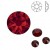 Siam F ss30 SWAROVSKI 2088 Xirius Rose Flat Back Non-Hotfix (x1)