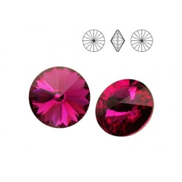 SWAROVSKI Rivoli 14mm Fuchsia F (x1)