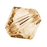 SWAROVSKI 5328 Bicone 8mm Crystal Golden Shadow (x1)