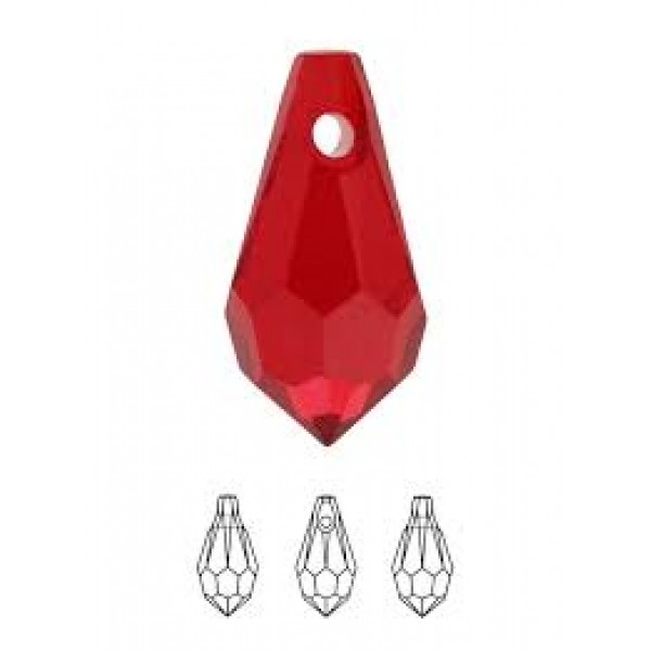 SWAROVSKI 6000 Teardrop Pendant 11x5.5mm Light Siam (x1)