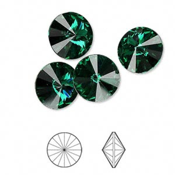 SWAROVSKI Rivoli 12mm Emerald F (x1)