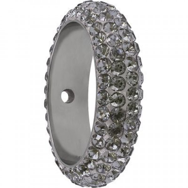 SWAROVSKI Pavé Thread Ring 16.5mm Black Diamond/Silver (x1)