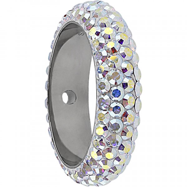 SWAROVSKI Pavé Thread Ring 18.5mm Crystal AB/White (x1)