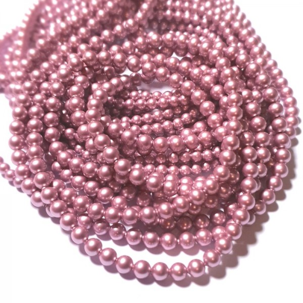 Crystal (001) Powder Rose (352) Pearl 2mm (x50)