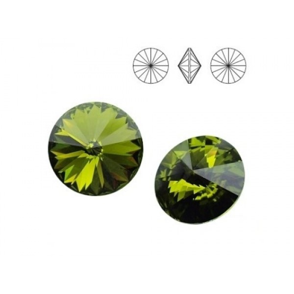 SWAROVSKI Rivoli 14mm Olivine F (x1)