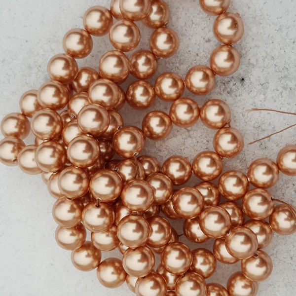 5811 10mm Crystal Rose Gold Pearl (001 796) (x1)