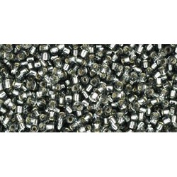15/0 Toho Silver - Lined Gray 10g