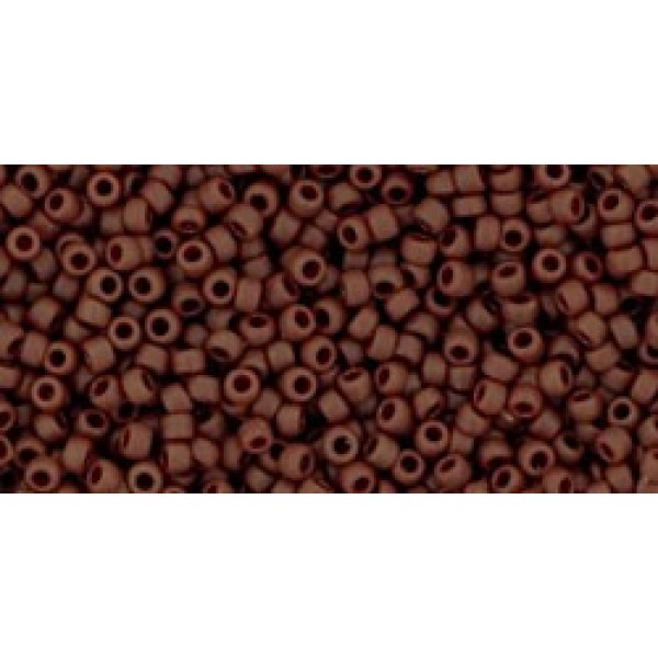 15/0 Toho Opaque-Frosted Oxblood 10g