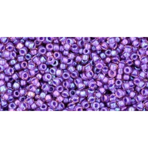 15/0 Toho Inside color Rainbow Rosaline/Opaque Purple, 10g