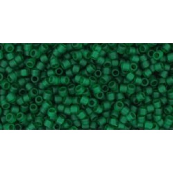 15/0 Toho Transparent-Fr Green Emerald 10g