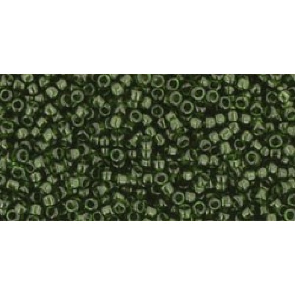 15/0 Toho Transparent Olivine 10g