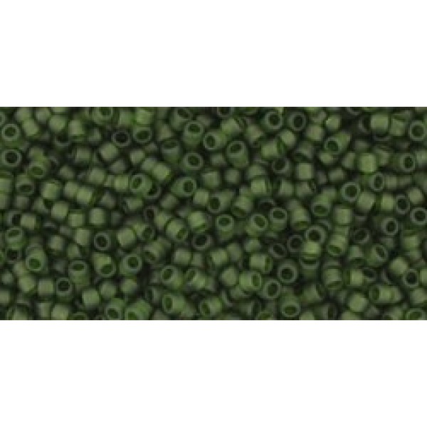 Toho Transparent-Frosted Olivine 10g
