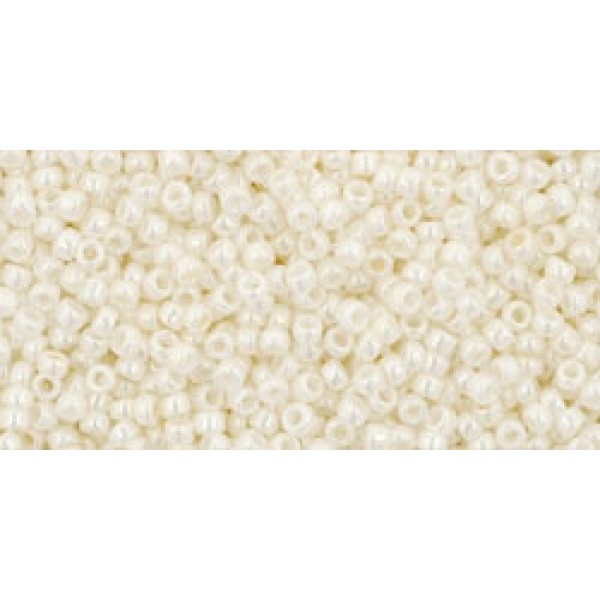 15/0 Toho Opaque-Lustered Navajo White 10g