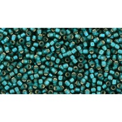 15/0 Toho Silver-Lined Frosted Teal 10g