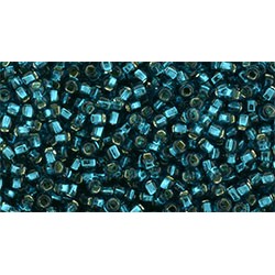 15/0 Toho Silver-Lined Teal 10g