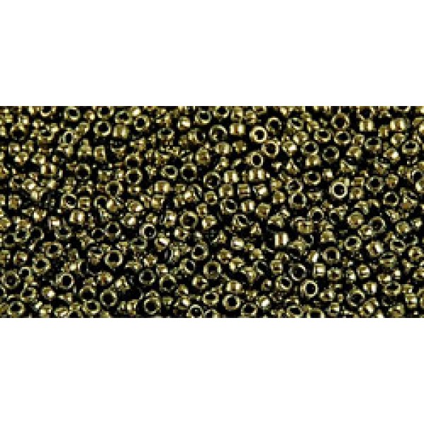 Toho Nr15 Gold lustered Dk Chocolate Bronze (10g)