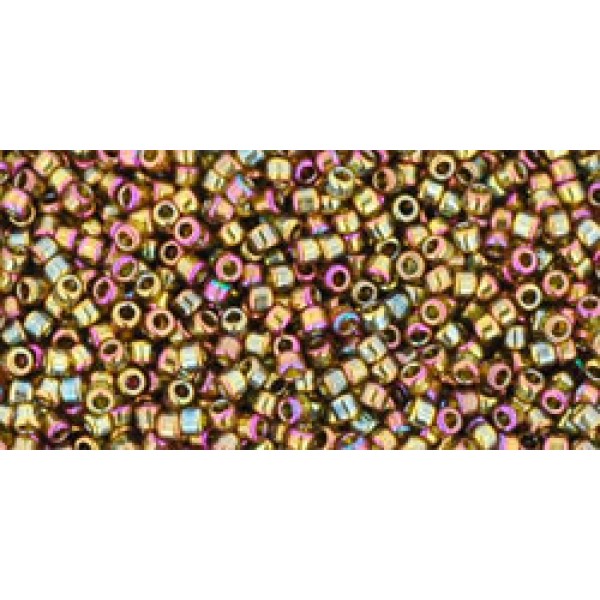 Toho Nr15 Gold-Lustered Dark Topaz (10g)