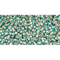 Toho Nr15 Gold-lined Rnbw Aqua 10g