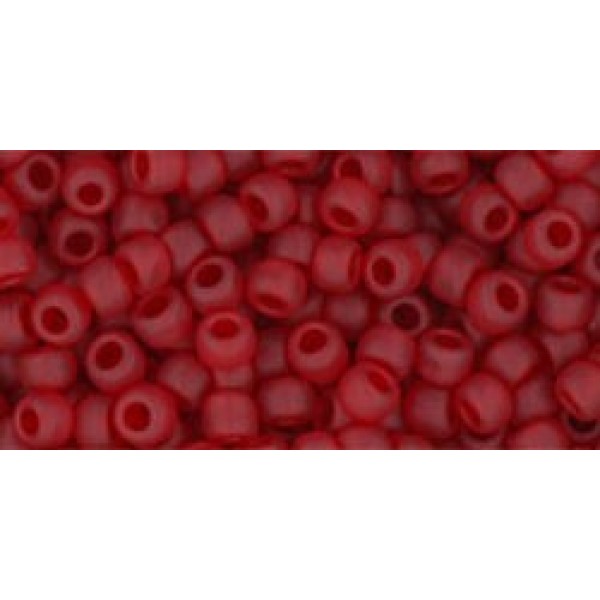 08/0 Toho Transparent-Frosted Ruby 20g