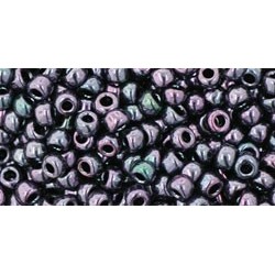 08/0 Toho Metallic-Amethyst Gun Metal 20g