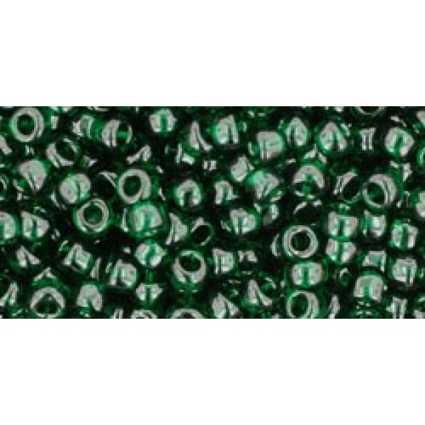 08/0 Toho Transparent Green Emerald 20g