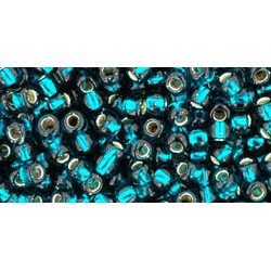 08/0 Toho Silver-Lined Teal 20g