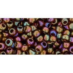 Toho Nr8 Gold-Lustered Dark Topaz (10g)