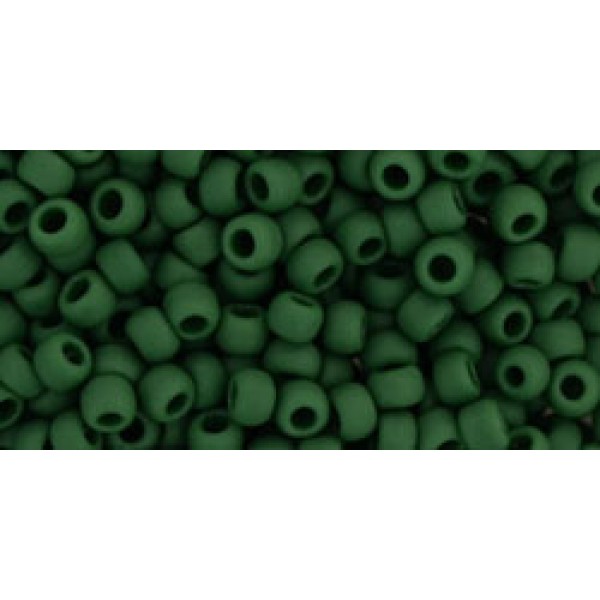 08/0 Toho Opaque Frosted Pine Green 20g