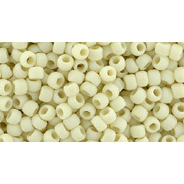 08/0 Toho Opaque-Frosted Lt Beige 20g