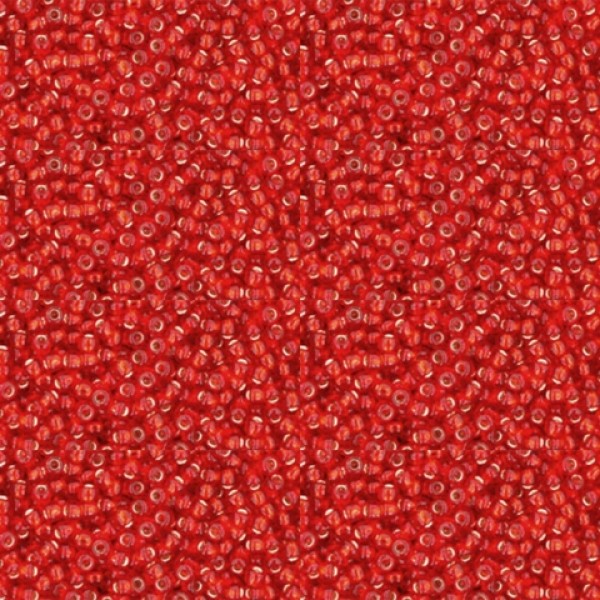 08/0 Toho Silver-Lined Siam Ruby 20g
