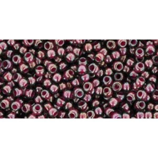 11/0 Toho Inside color Grey/Magenta Lined 20g