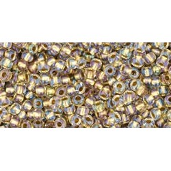 Toho Nr.11 Ins.Color Crystal/Gold Lined 20g